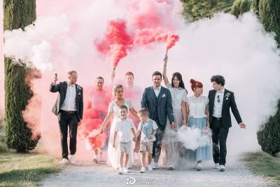 photos mariage fumigene provence