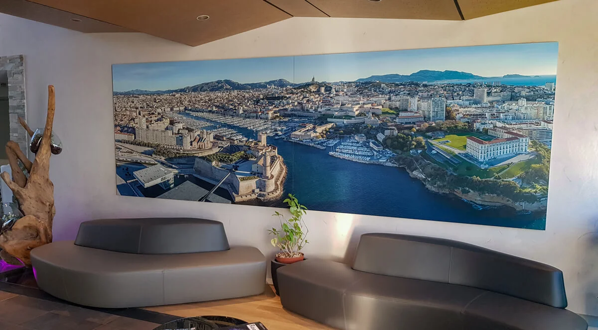 Un panorama de Marseille très grand format Fine Art 10 exposition finale panorama
