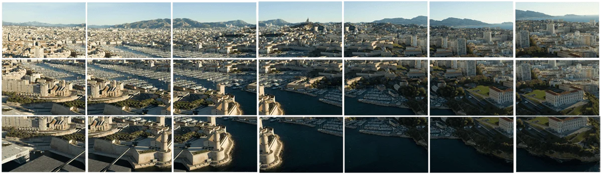 Un panorama de Marseille très grand format Fine Art 3 derushage