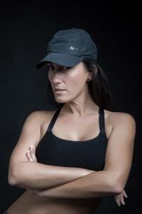 Portrait de Femme sportive en studio