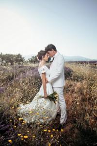 Shooting après mariage champêtre